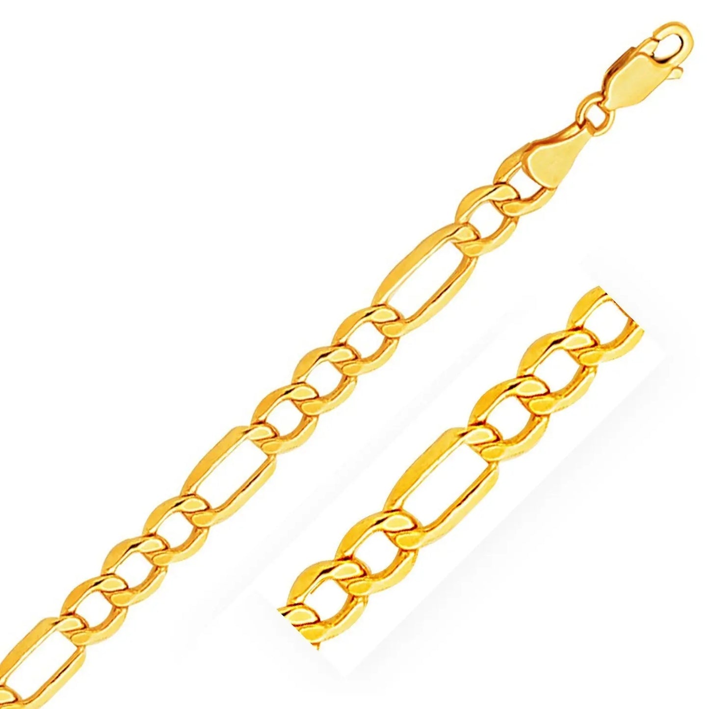 10k Yellow Gold Lite Figaro Bracelet (6.60 mm) RCJ Bracelets CELESTIA LUXE JEWELLERS