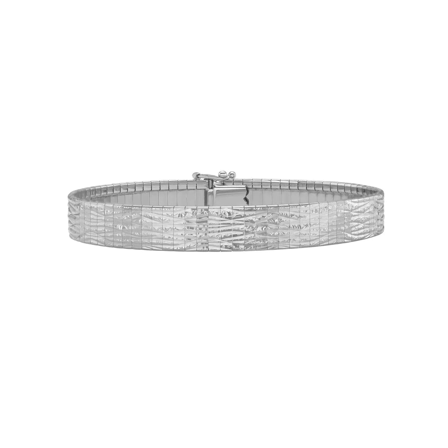 14k White Gold Glacier Bracelet (8.10 mm) RCJ Bracelets CELESTIA LUXE JEWELLERS