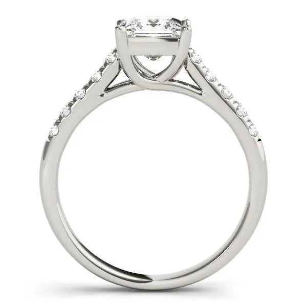 14k White Gold Trellis Set Princess Cut Diamond Engagement Ring (1 1/4 cttw) RCJ Rings CELESTIA LUXE JEWELLERS