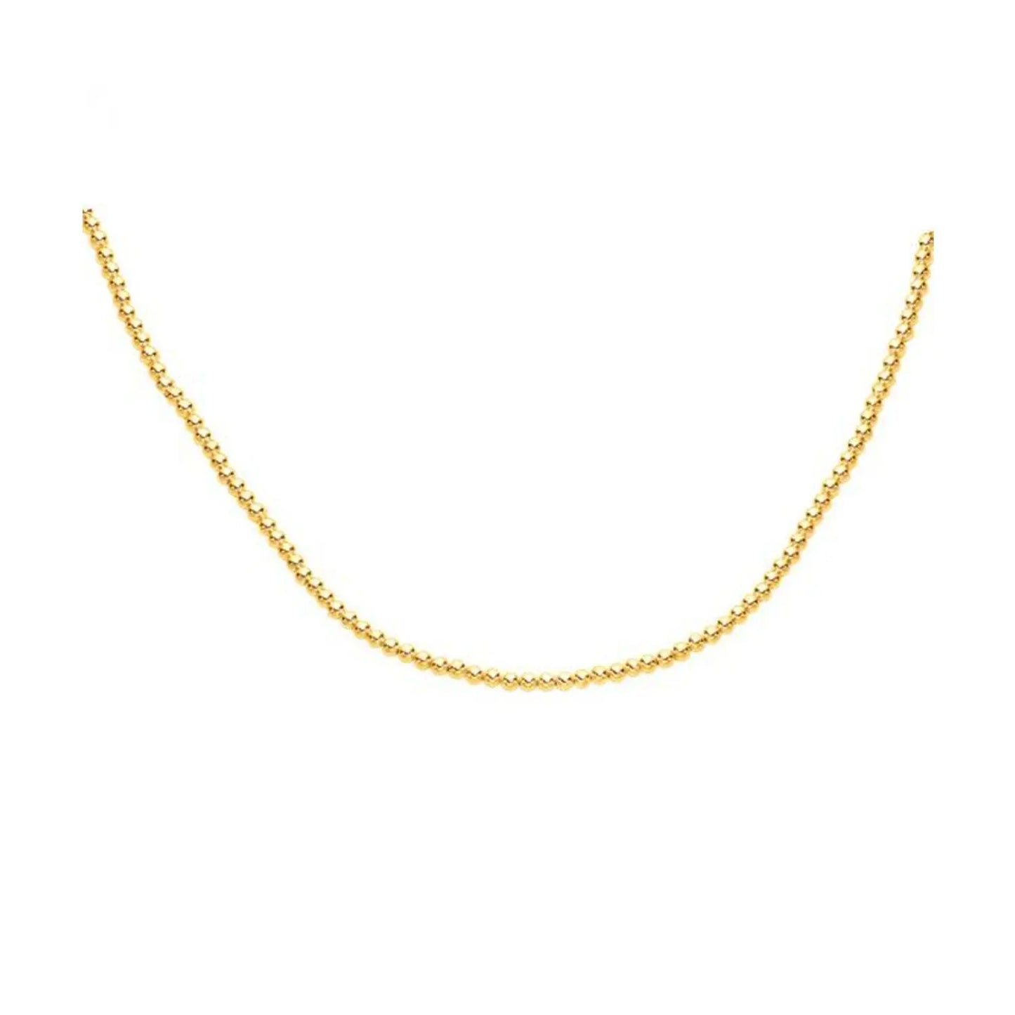 14k Yellow Gold Bead Chain (3mm) RCJ Necklaces CELESTIA LUXE JEWELLERS