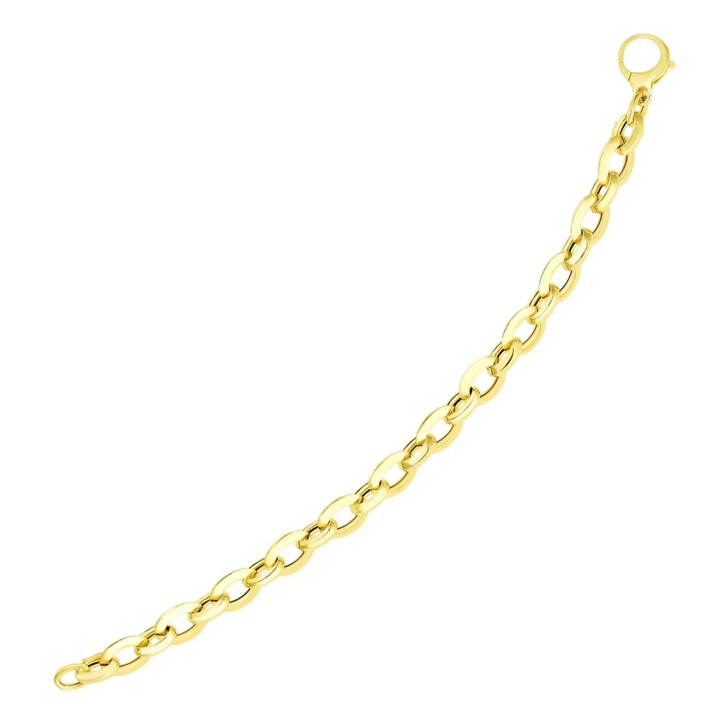 14k Yellow Gold Cable Chain Design Bracelet (0.90 mm) RCJ Bracelets CELESTIA LUXE JEWELLERS