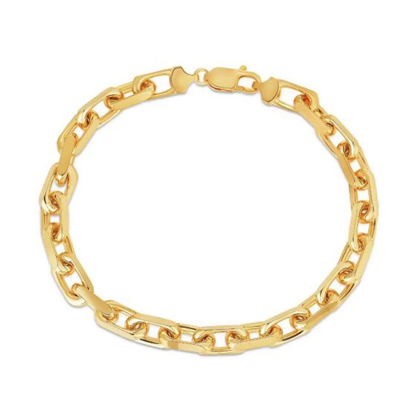 14k Yellow Gold French Cable Chain Bracelet (6.10 mm) RCJ Bracelets CELESTIA LUXE JEWELLERS