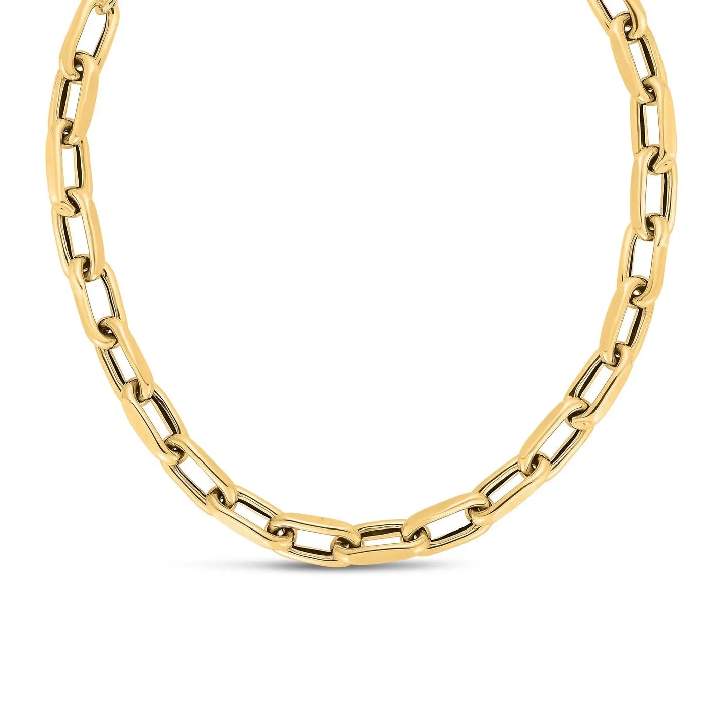 14k Yellow Gold French Cable Link Necklace (9mm) RCJ Necklaces CELESTIA LUXE JEWELLERS