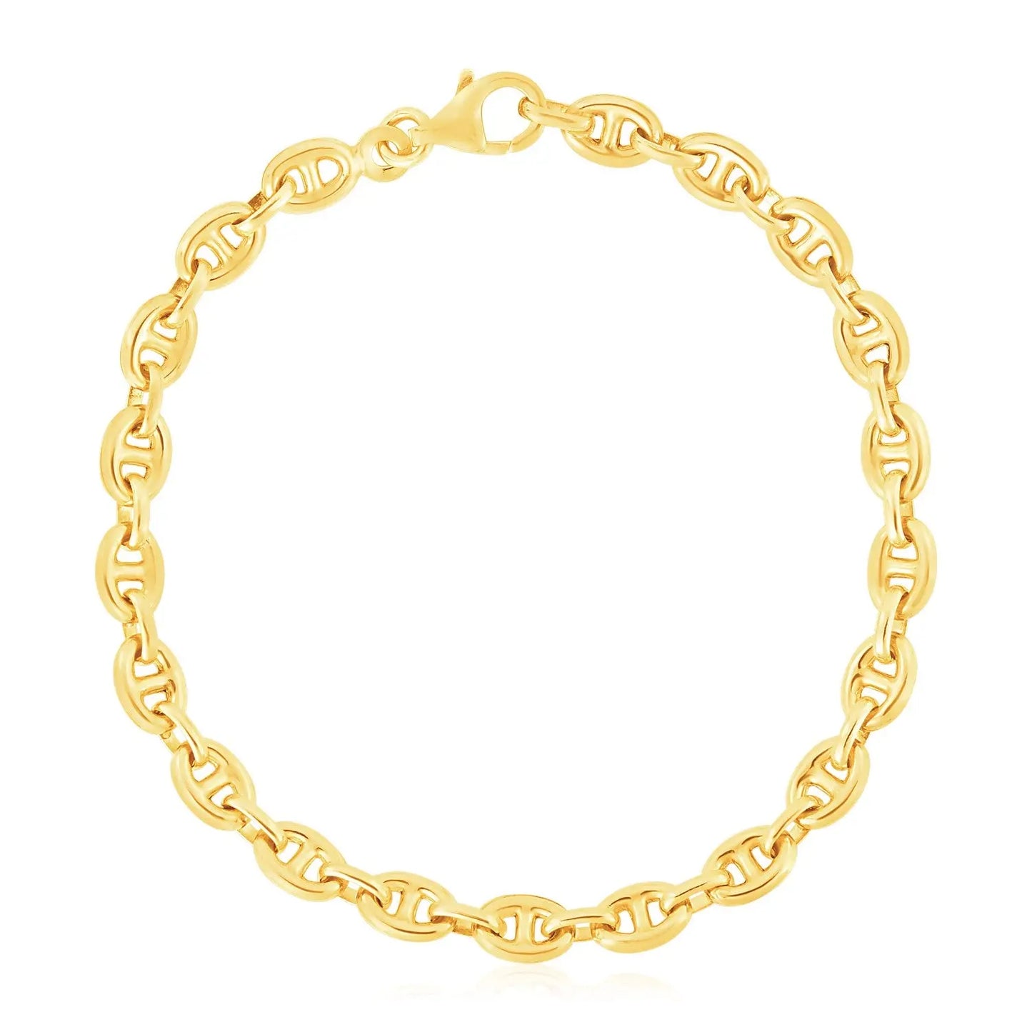 14k Yellow Gold High Polish Mariner Link Bracelet (5.40 mm) RCJ Bracelets CELESTIA LUXE JEWELLERS