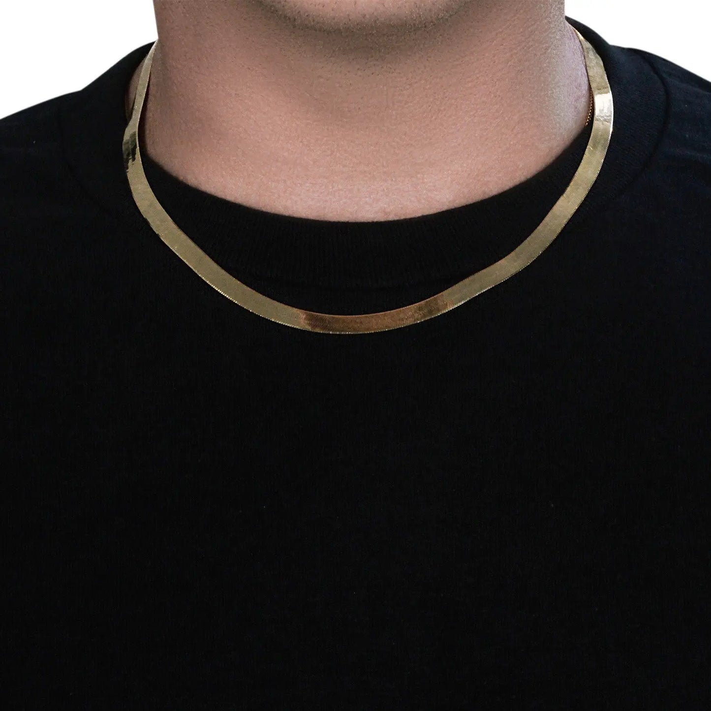14k Yellow Gold Super Flex Herringbone Chain (6.00 mm) RCJ Chains CELESTIA LUXE JEWELLERS
