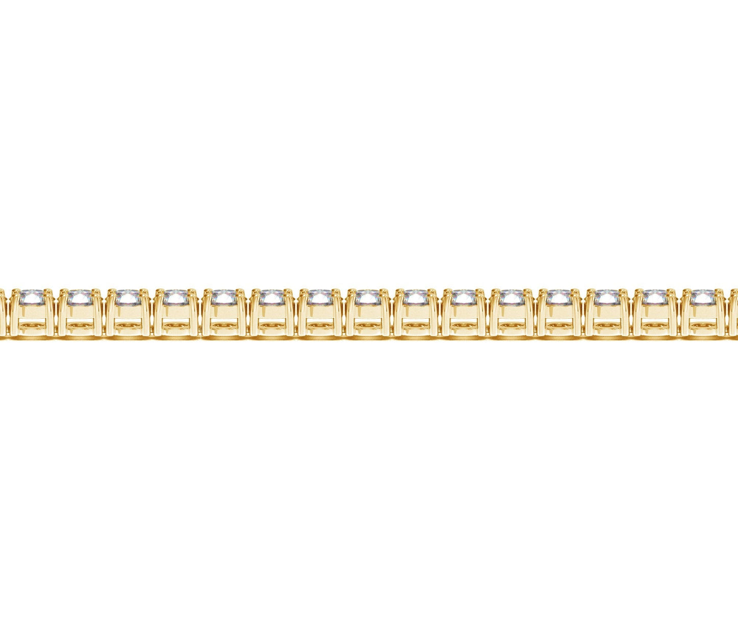 Lab Grown Round Diamond Tennis Bracelet in 14k Yellow Gold(10 cctw F/G VS2/SI1) RCJ Bracelets CELESTIA LUXE JEWELLERS