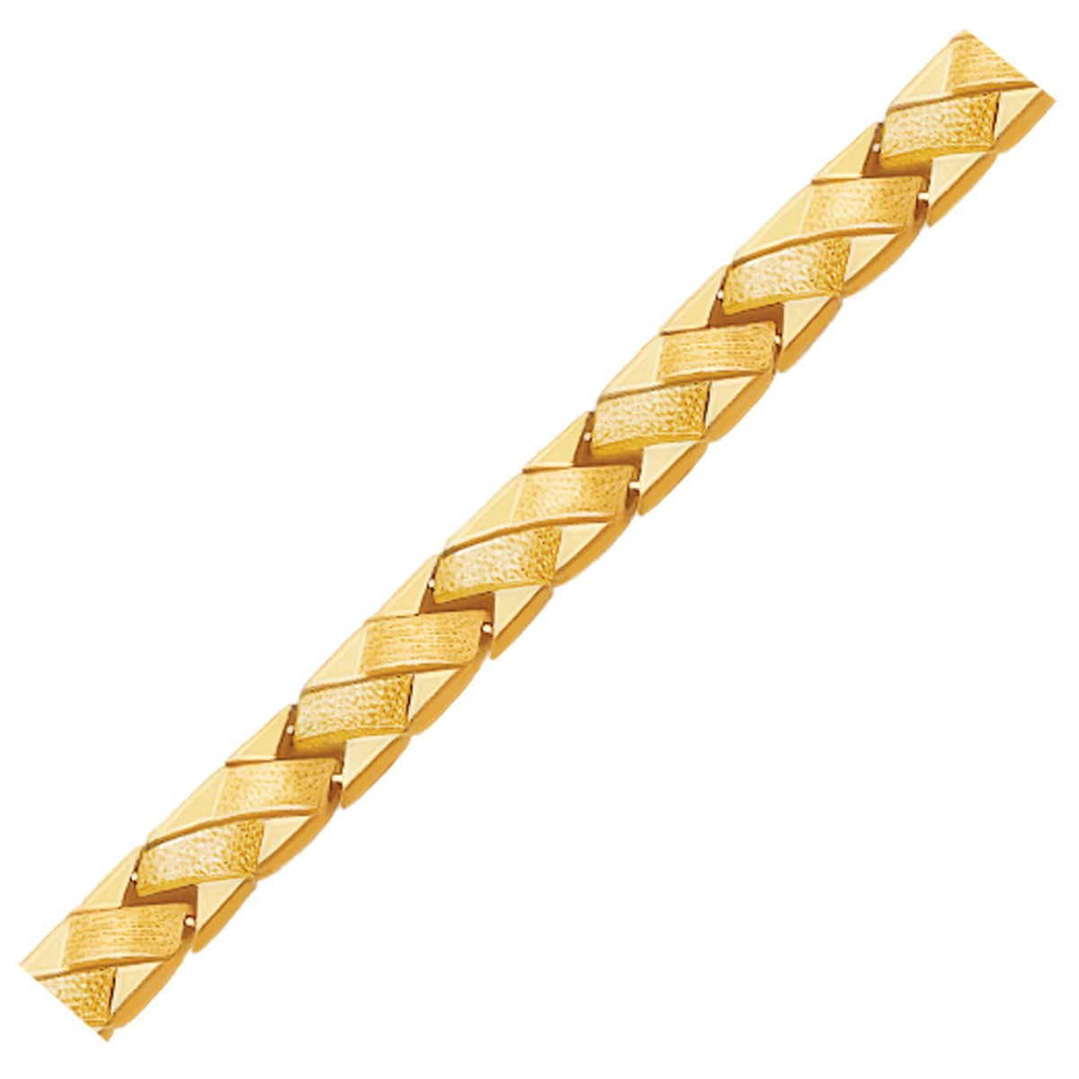 14k Yellow Gold Fancy Basket Weave Line Bracelet (4.85 mm) RCJ Bracelets CELESTIA LUXE JEWELLERS