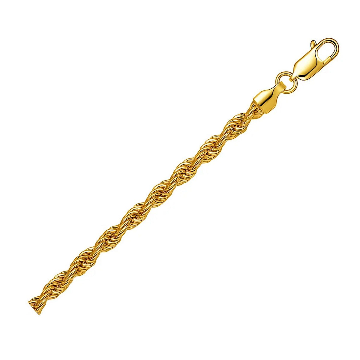 Lite Rope Chain Bracelet in 10k Yellow Gold