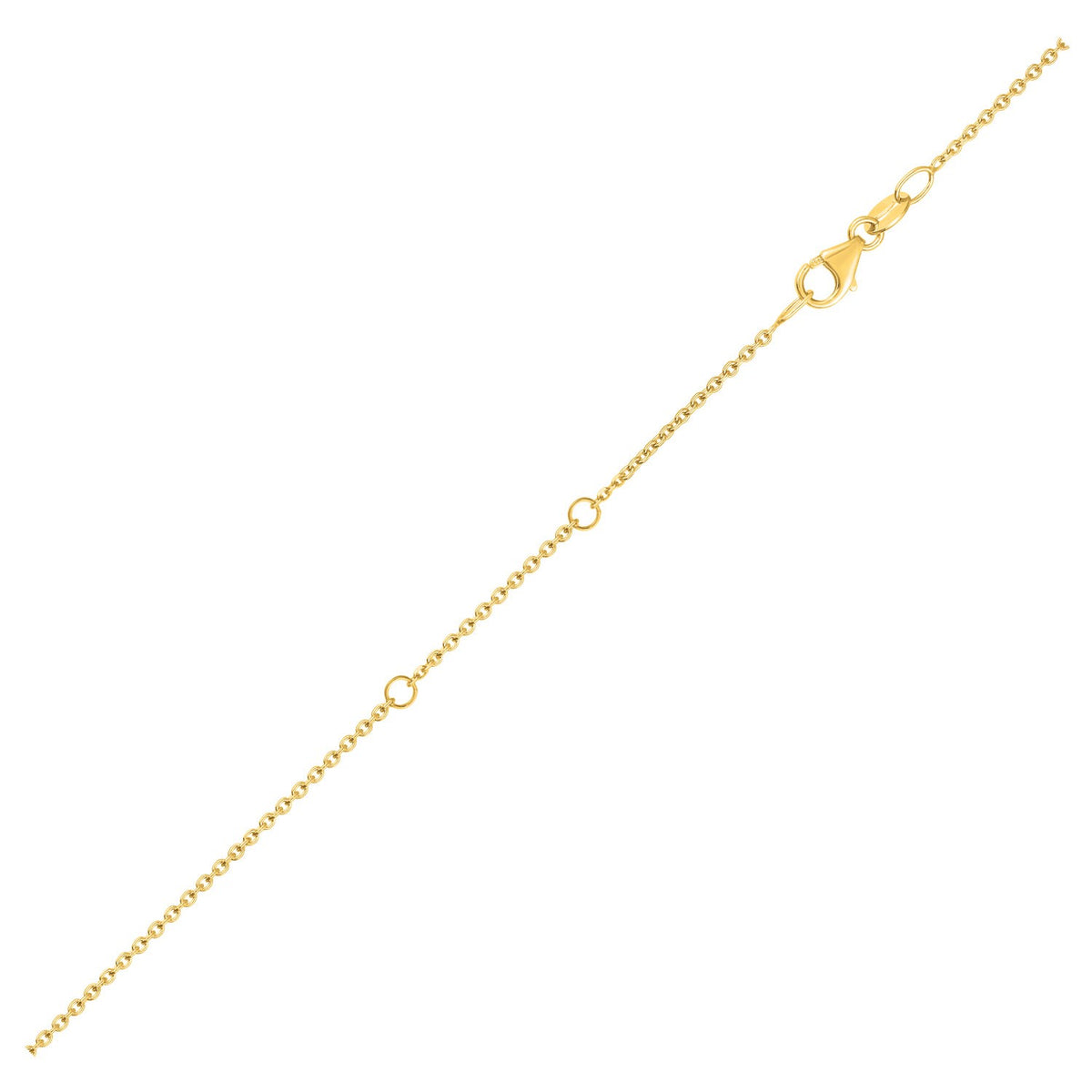 18K Yellow Gold Double Extendable Cable Chain