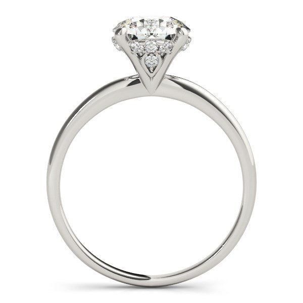 14k White Gold Prong Set Round Diamond Engagement Ring (2 cttw) RCJ Rings CELESTIA LUXE JEWELLERS