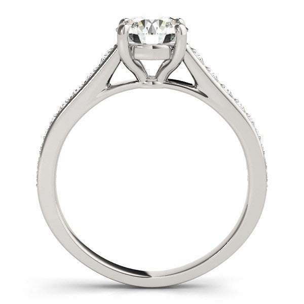 14k White Gold Graduated Single Row Diamond Engagement Ring (1 1/3 cttw) RCJ Rings CELESTIA LUXE JEWELLERS