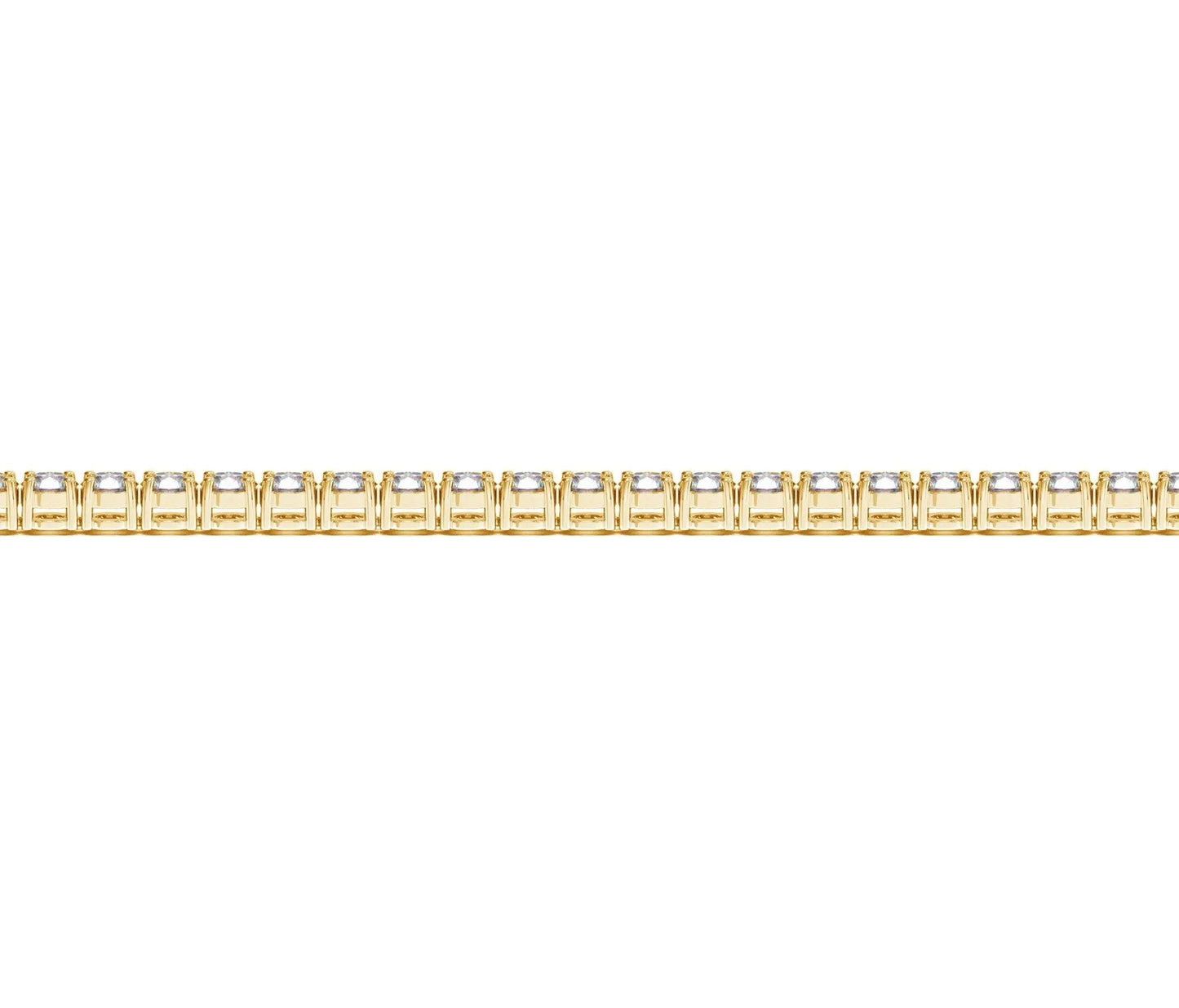Lab Grown Round Diamond Tennis Bracelet in 14k Yellow Gold (4 cctw F/G VS2/SI1) RCJ Bracelets CELESTIA LUXE JEWELLERS