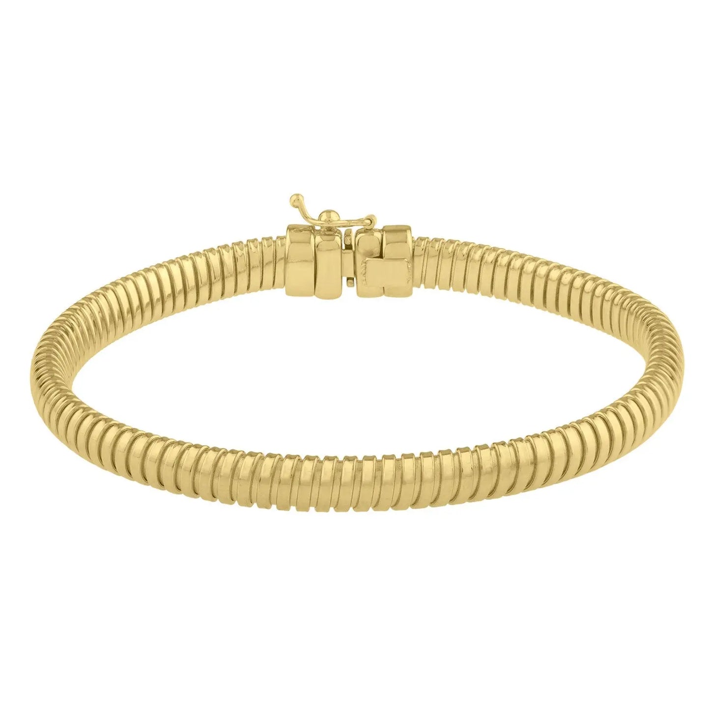 Tubogas Bracelet in 14K Yellow Gold (5.00 mm) RCJ Bracelets CELESTIA LUXE JEWELLERS
