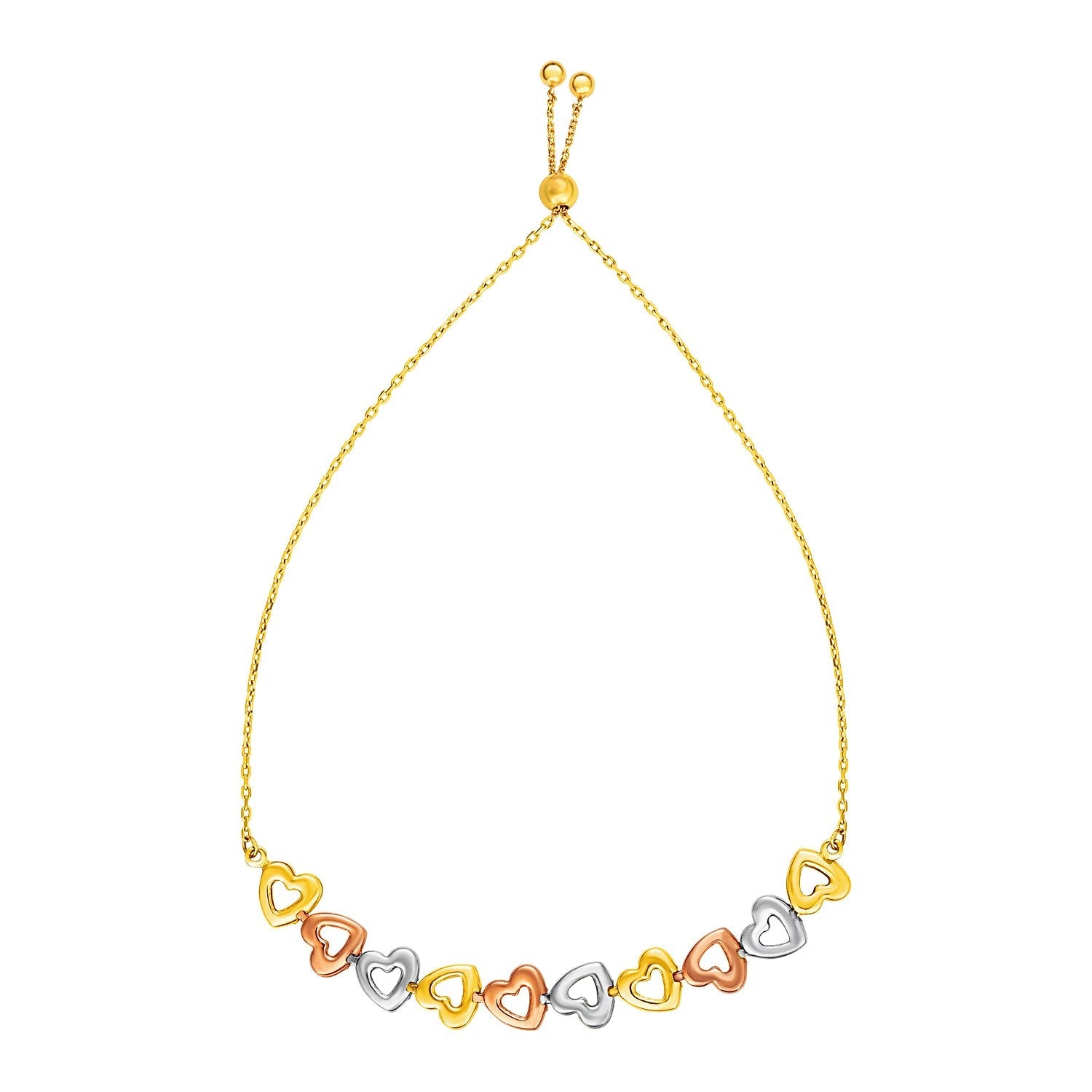 Tri-colored-bracelet CELESTIA LUXE JEWELLERS