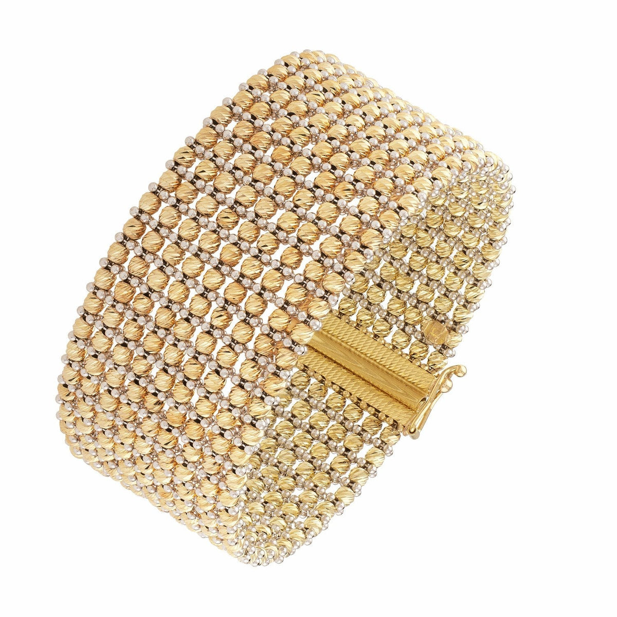 Large Red Carpet Bracelet in 14K Two Tone Gold — FINE JEWELRY