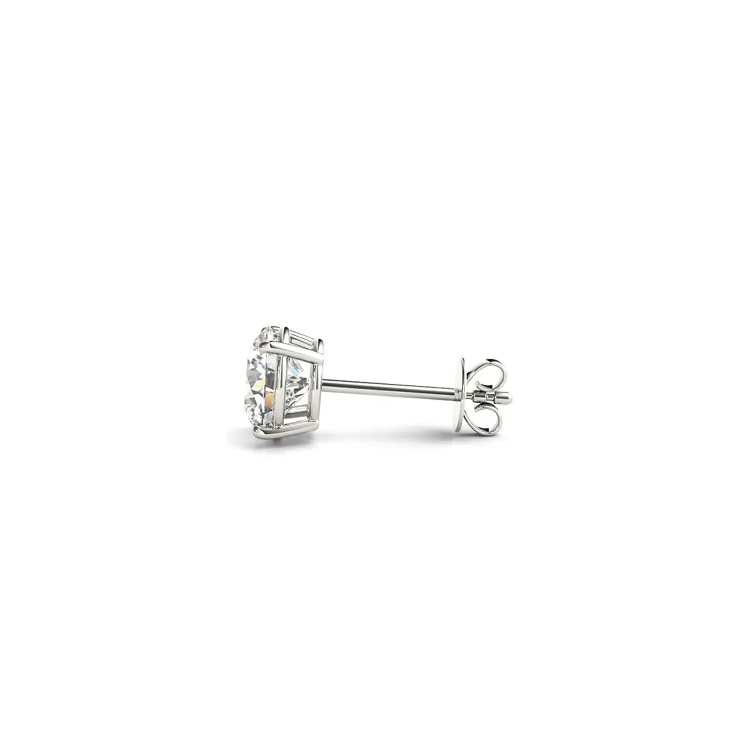 1 1/2 cttw Certified IGI Lab Grown Round Diamond Earrings 14k White Gold (G/VS2) RCJ Earrings  CELESTIA LUXE JEWELLERS
