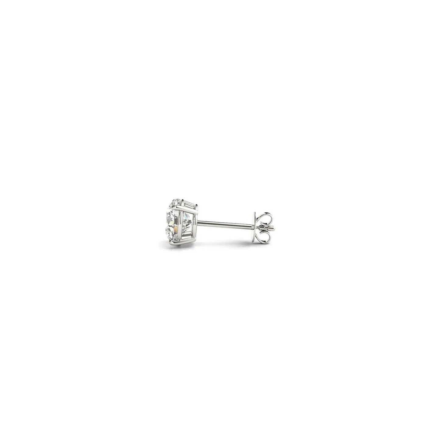 1/2 cttw Lab Grown Round Diamond Stud Earrings 14k White Gold (G/VS2) RCJ Earrings  CELESTIA LUXE JEWELLERS