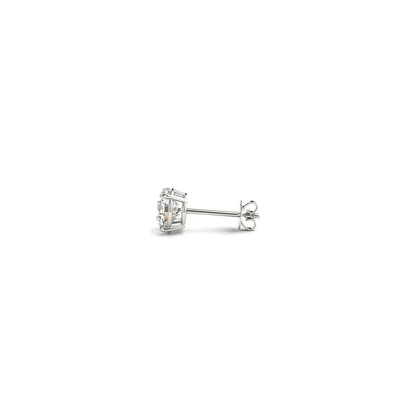 1/2 cttw Lab Grown Round Diamond Stud Earrings 14k White Gold (G/VS2) RCJ Earrings  CELESTIA LUXE JEWELLERS