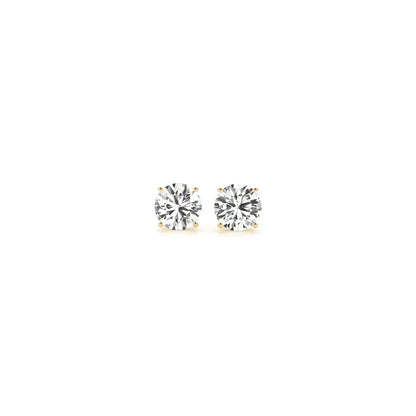 1/2 cttw Lab Grown Round Diamond Stud Earrings 14k Yellow Gold (G/VS2) RCJ Earrings  CELESTIA LUXE JEWELLERS