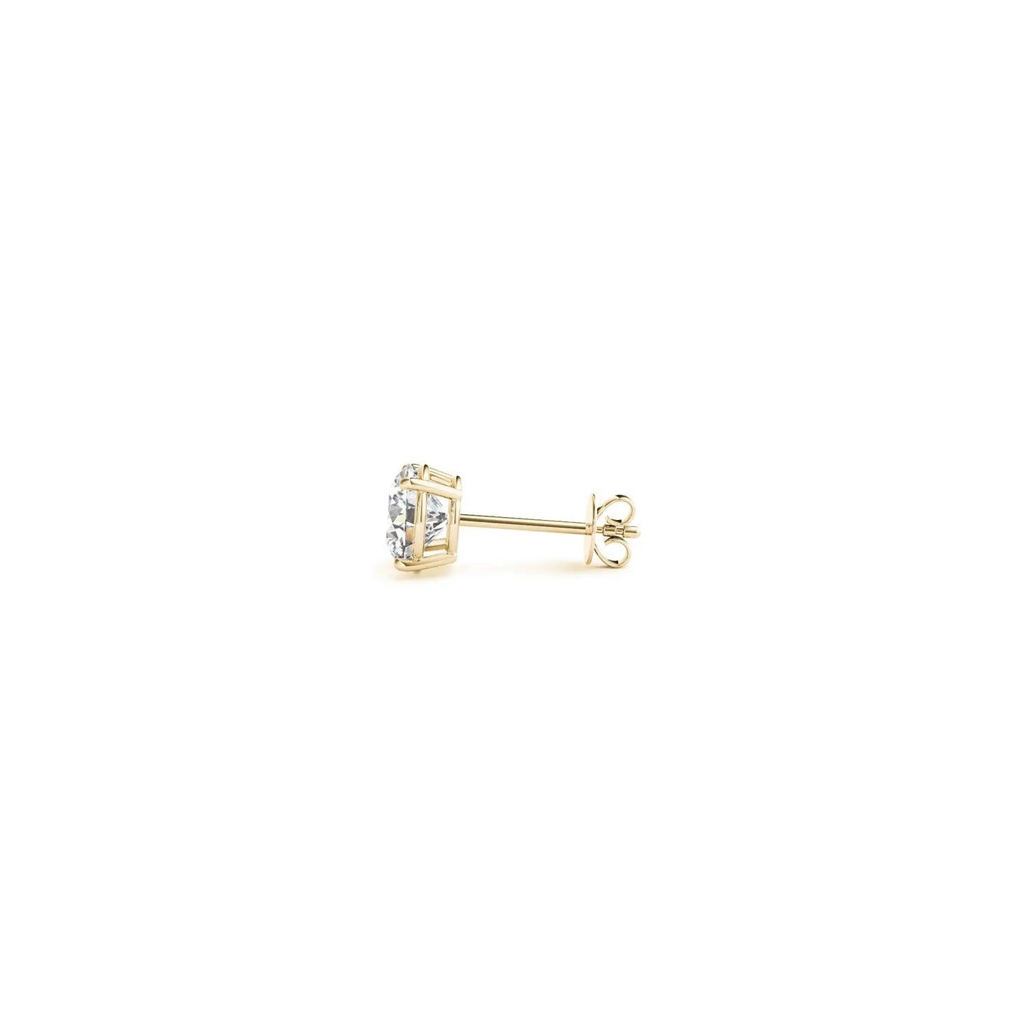 1/2 cttw Lab Grown Round Diamond Stud Earrings 14k Yellow Gold (G/VS2) RCJ Earrings  CELESTIA LUXE JEWELLERS