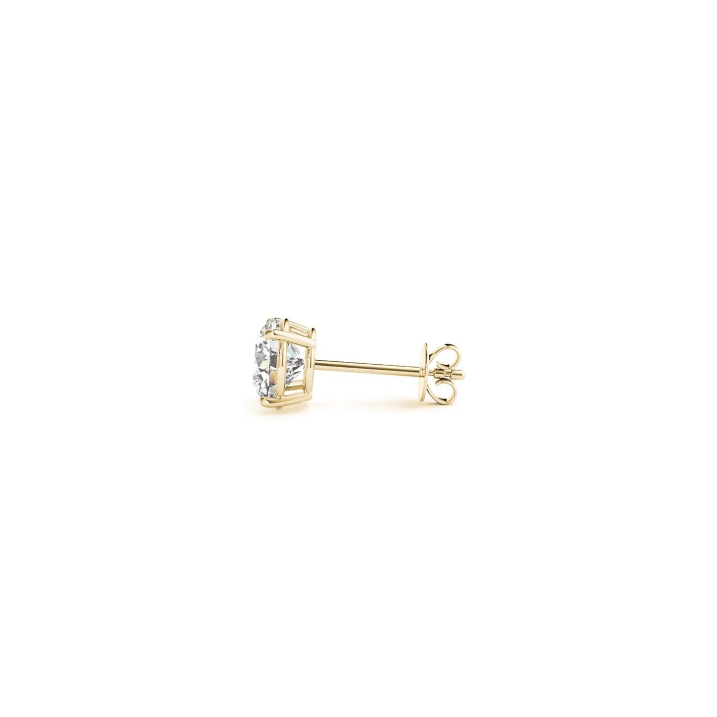 1 cttw Certified IGI Lab Grown Round Diamond Earrings 14k Yellow Gold (G/VS2) RCJ Earrings  CELESTIA LUXE JEWELLERS