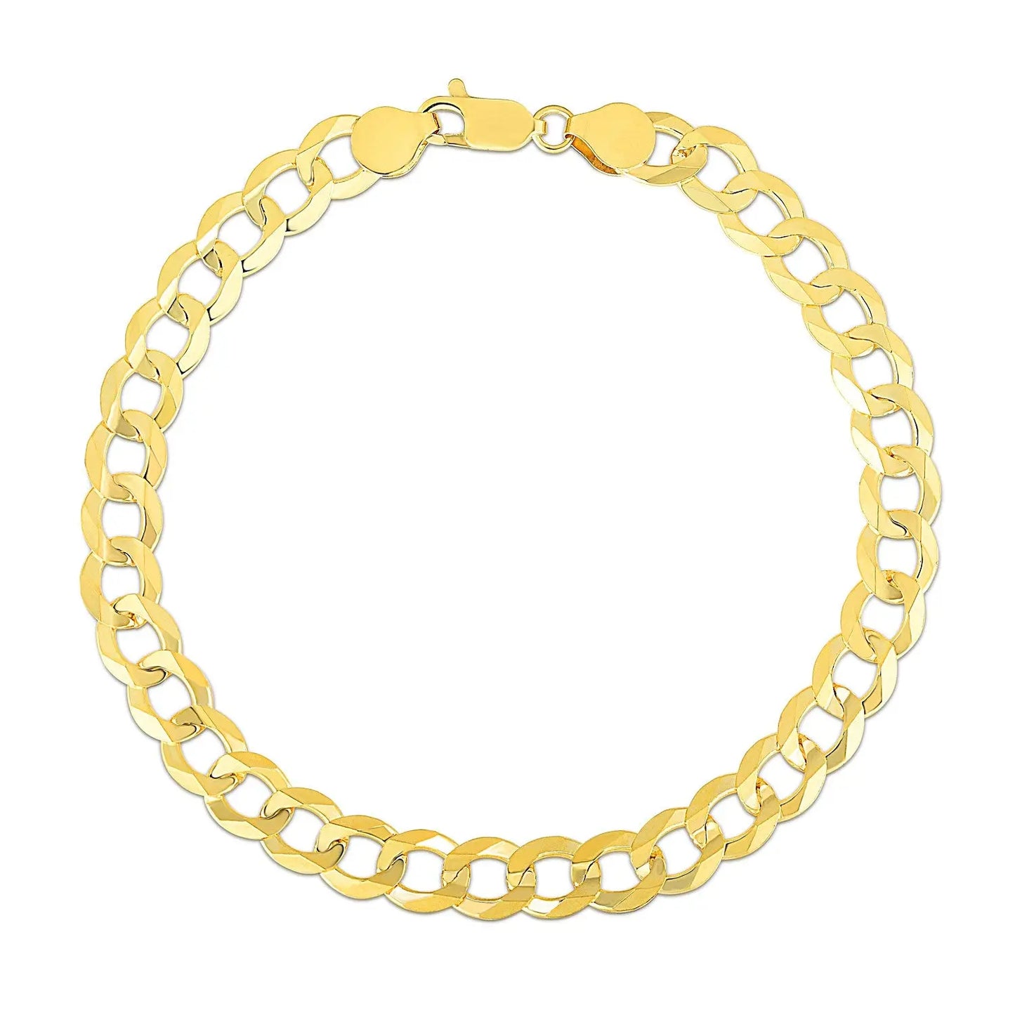 10k Yellow Gold Curb Bracelet (7.00 mm) RCJ Bracelets  CELESTIA LUXE JEWELLERS
