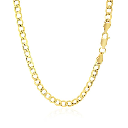 10k Yellow Gold Curb Chain (4.40 mm) RCJ Chains  CELESTIA LUXE JEWELLERS