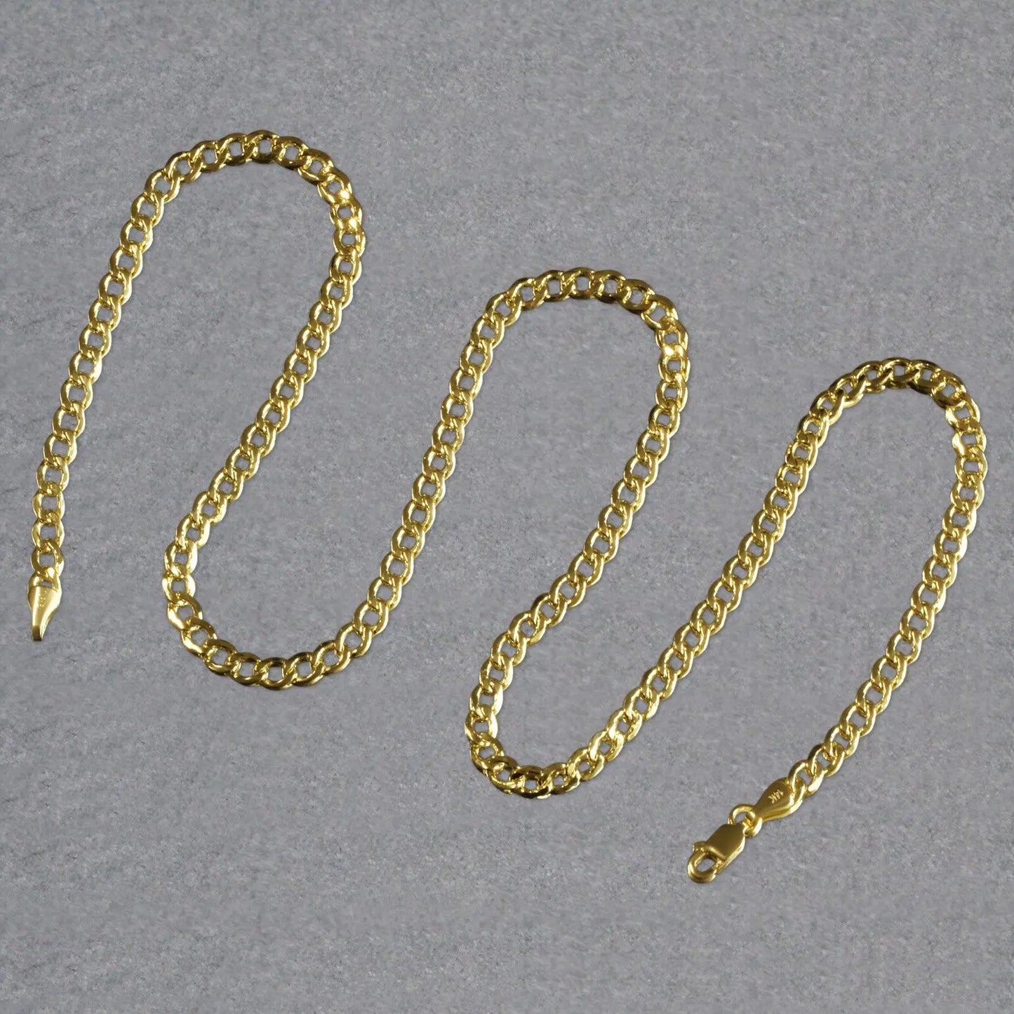 10k Yellow Gold Curb Chain (4.40 mm) RCJ Chains  CELESTIA LUXE JEWELLERS