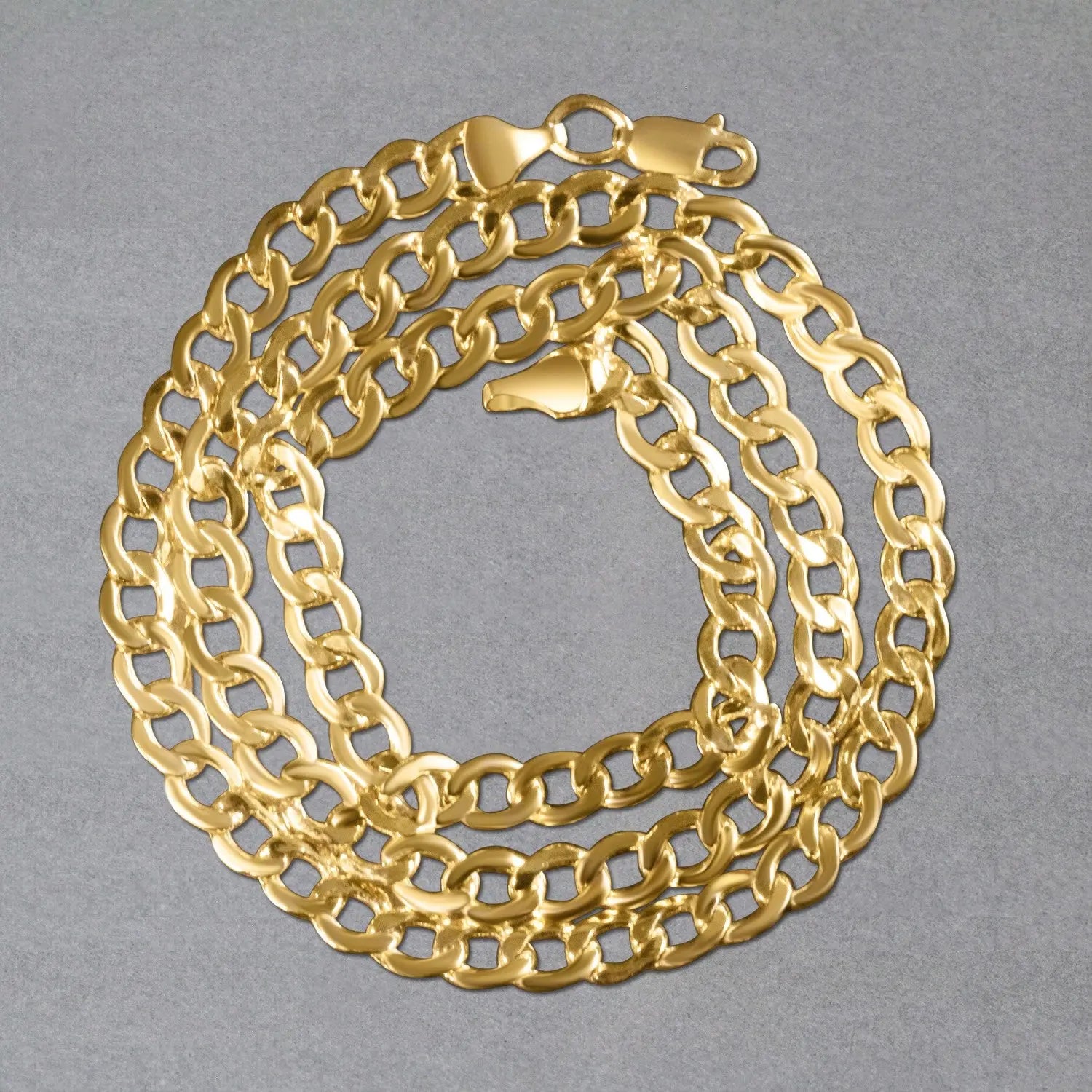 10k Yellow Gold Curb Chain (5.30 mm) RCJ Chains  CELESTIA LUXE JEWELLERS