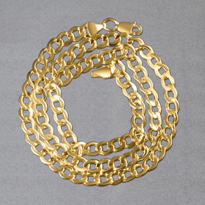 10k Yellow Gold Curb Chain (5.30 mm) RCJ Chains  CELESTIA LUXE JEWELLERS