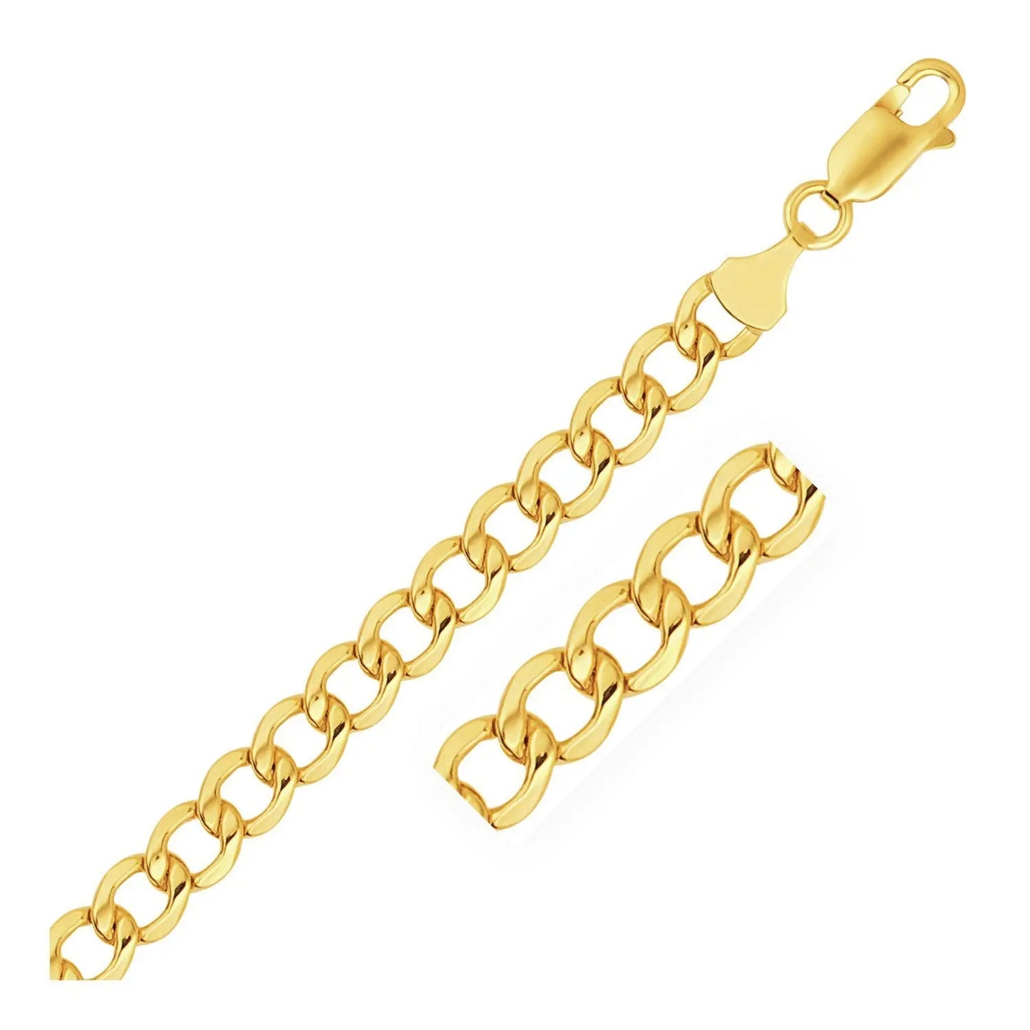 10k Yellow Gold Curb Chain (6.20 mm) RCJ Chains  CELESTIA LUXE JEWELLERS
