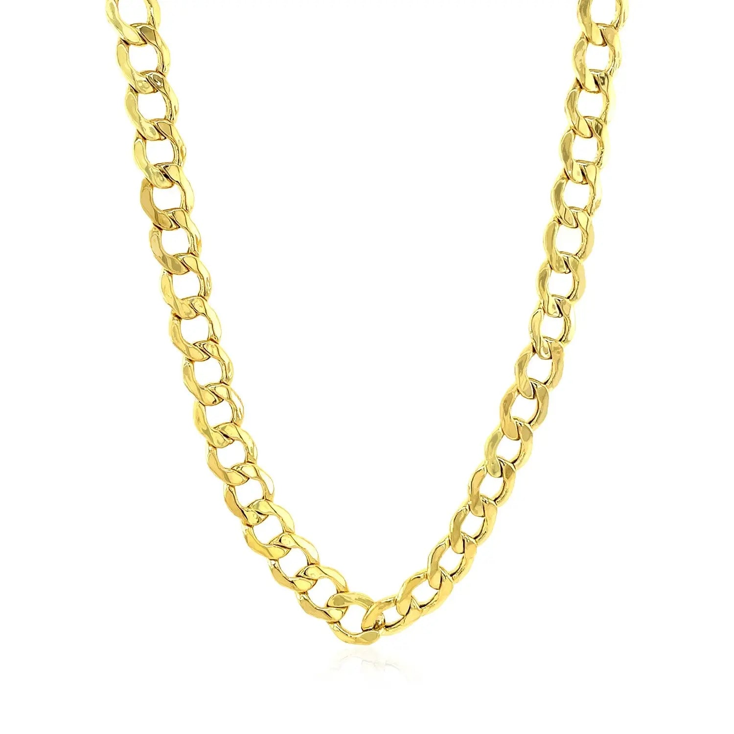 10k Yellow Gold Curb Chain (6.20 mm) RCJ Chains  CELESTIA LUXE JEWELLERS