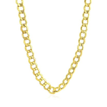 10k Yellow Gold Curb Chain (6.20 mm) RCJ Chains  CELESTIA LUXE JEWELLERS