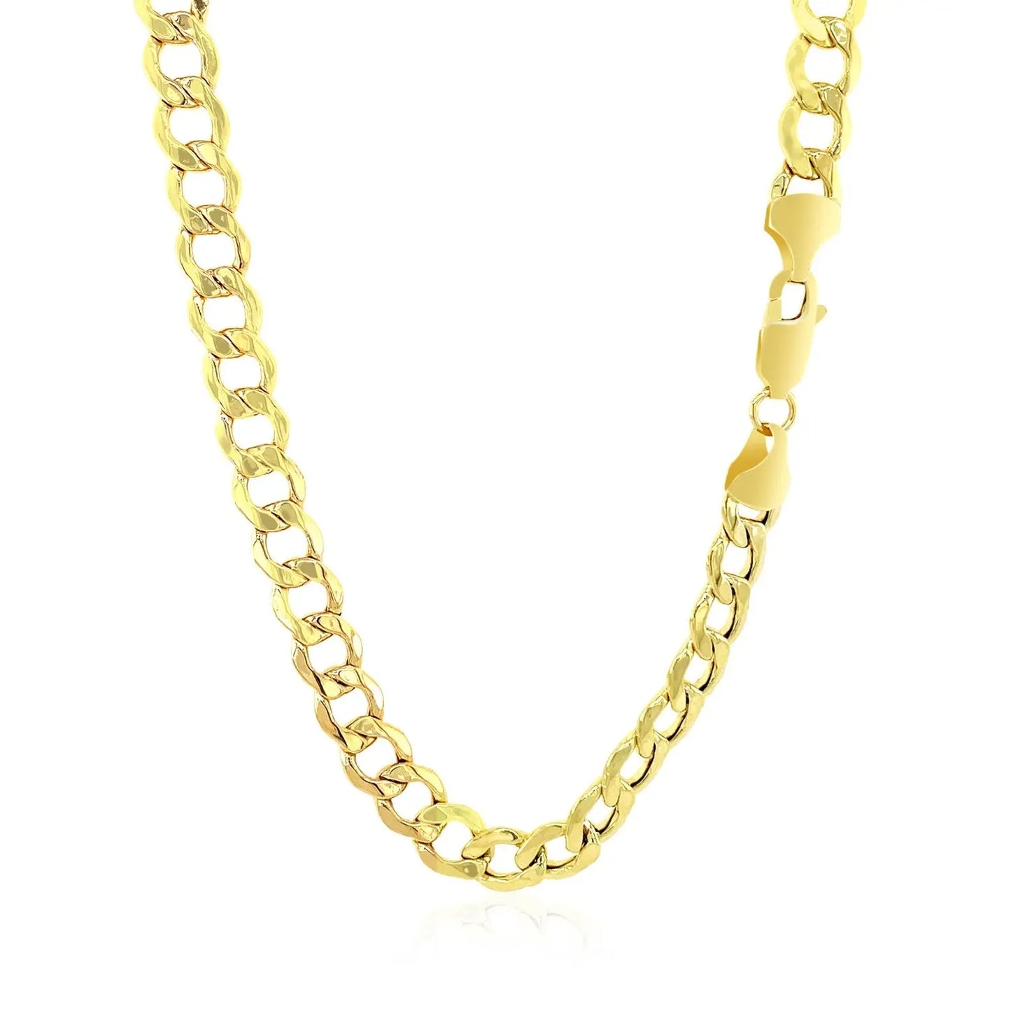 10k Yellow Gold Curb Chain (6.20 mm) RCJ Chains  CELESTIA LUXE JEWELLERS