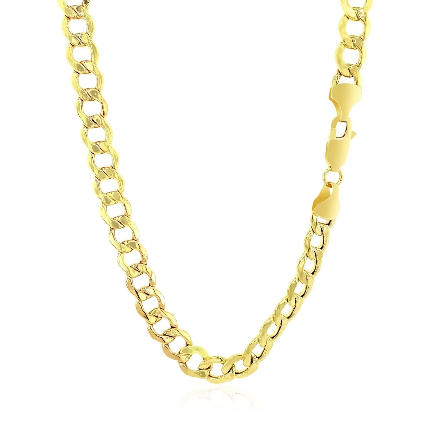 10k Yellow Gold Curb Chain (6.20 mm) RCJ Chains  CELESTIA LUXE JEWELLERS