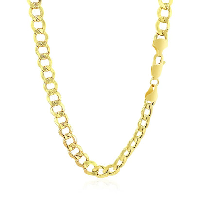 10k Yellow Gold Curb Chain (6.20 mm) RCJ Chains  CELESTIA LUXE JEWELLERS