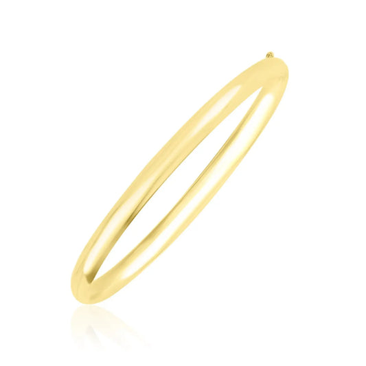 10k Yellow Gold Dome Style Shiny Bangle (3.30 mm) RCJ Bangles  CELESTIA LUXE JEWELLERS