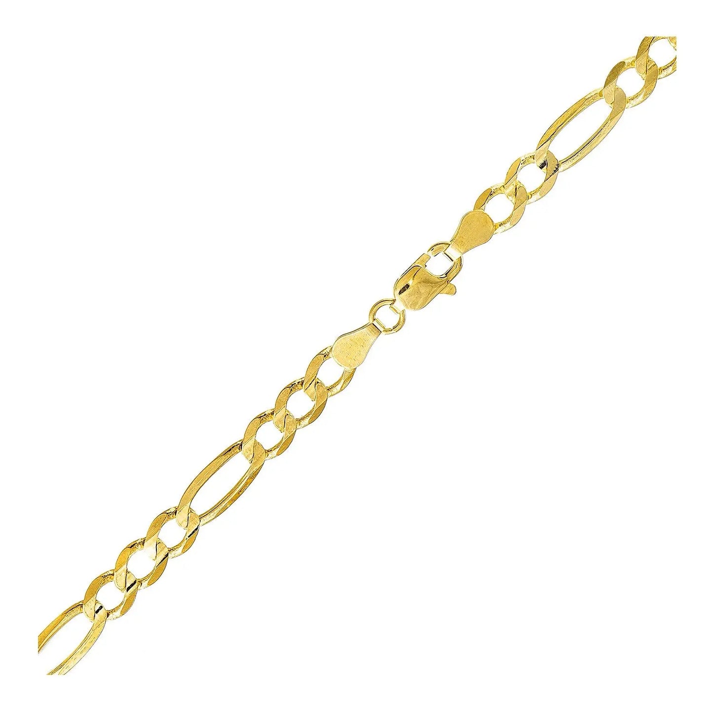 10k Yellow Gold Lite Figaro Bracelet (5.60 mm) RCJ Bracelets  CELESTIA LUXE JEWELLERS