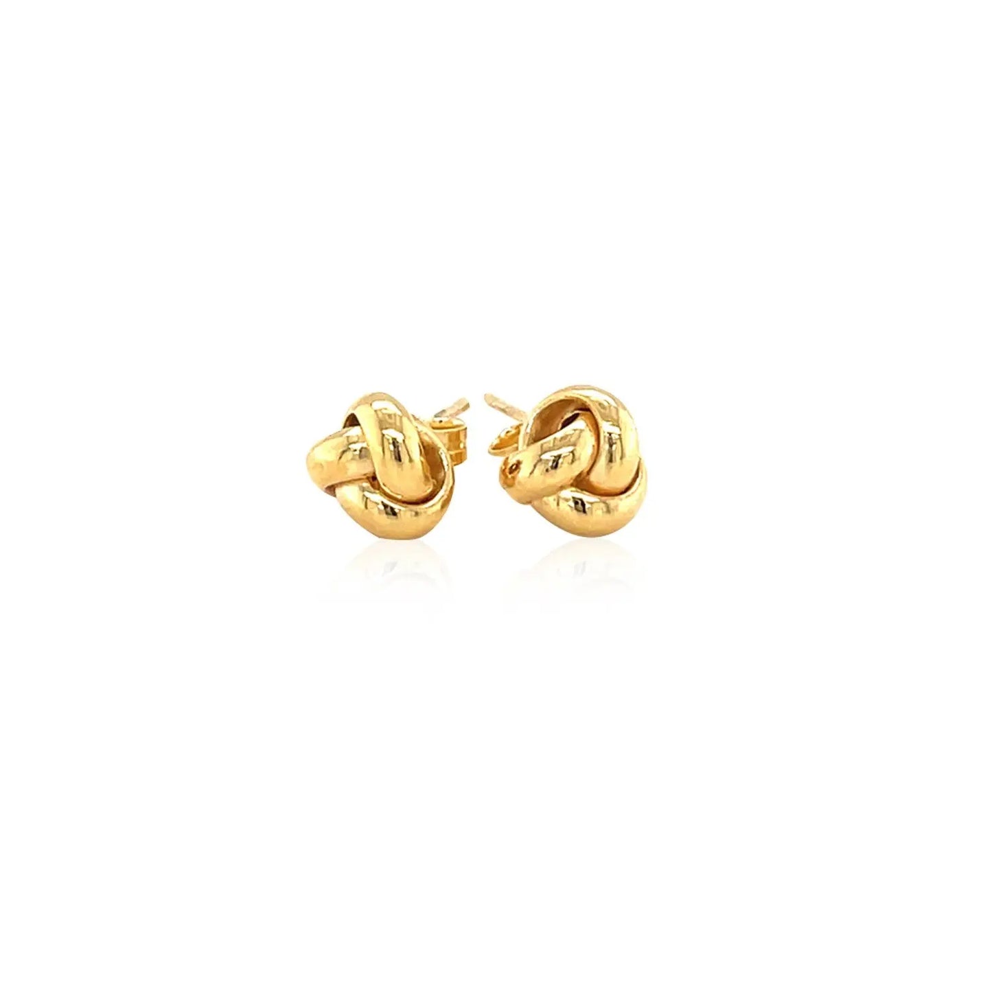 10k Yellow Gold Love Knot Stud Earrings(9mm) RCJ Earrings  CELESTIA LUXE JEWELLERS