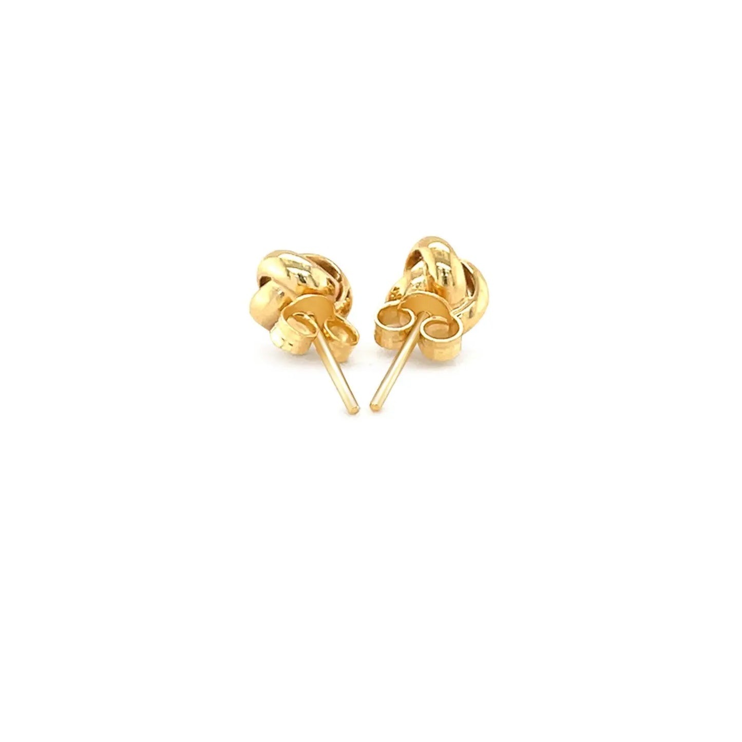 10k Yellow Gold Love Knot Stud Earrings(9mm) RCJ Earrings  CELESTIA LUXE JEWELLERS