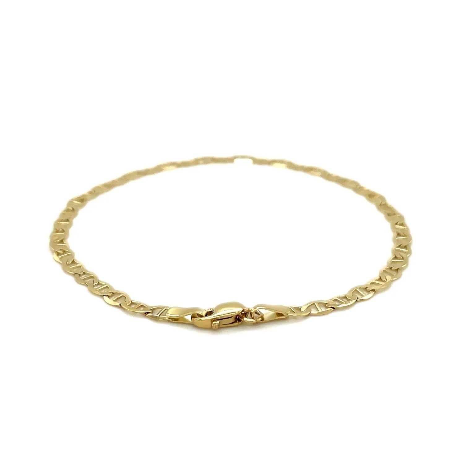 10k Yellow Gold Mariner Link Bracelet (3.20 mm) RCJ Bracelets  CELESTIA LUXE JEWELLERS