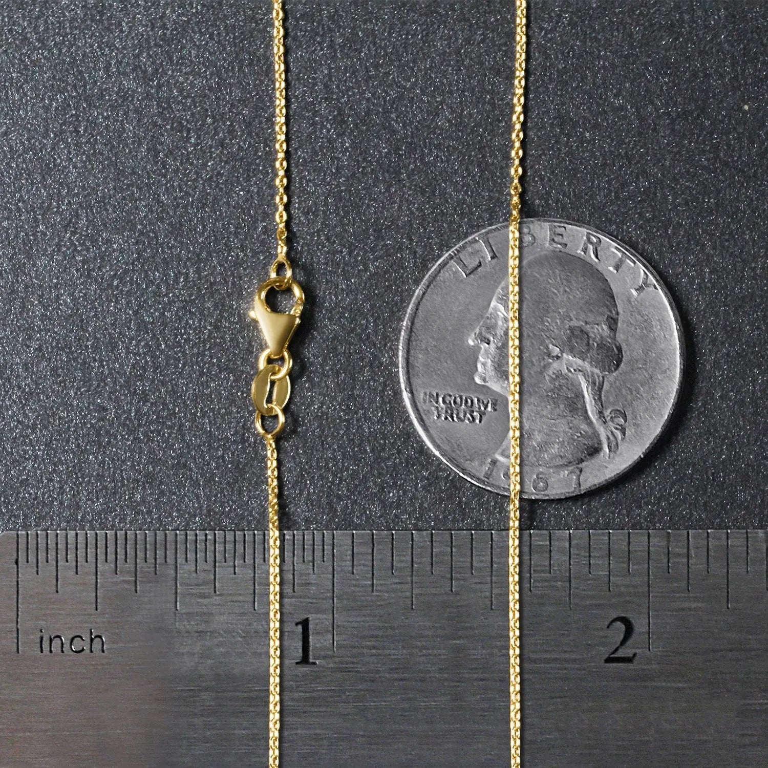 10k Yellow Gold Oval Cable Link Chain (0.97 mm) RCJ Chains  CELESTIA LUXE JEWELLERS