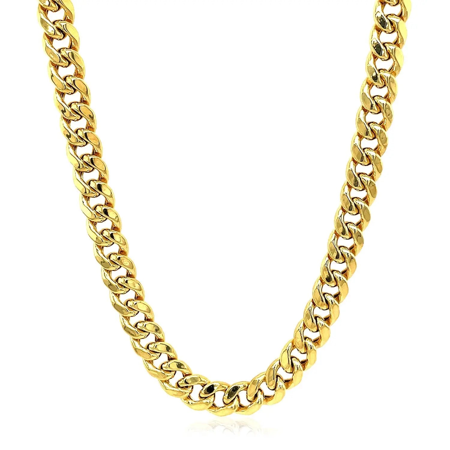 10k Yellow Gold Semi Solid Miami Cuban Chain (5.00 mm) RCJ Chains  CELESTIA LUXE JEWELLERS