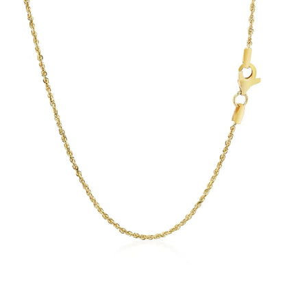 10k Yellow Gold Solid Diamond Cut Rope Chain (1.40 mm) RCJ Chains  CELESTIA LUXE JEWELLERS