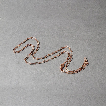 14K Rose Gold Delicate Paperclip Chain (2.10 mm) RCJ Chains  CELESTIA LUXE JEWELLERS