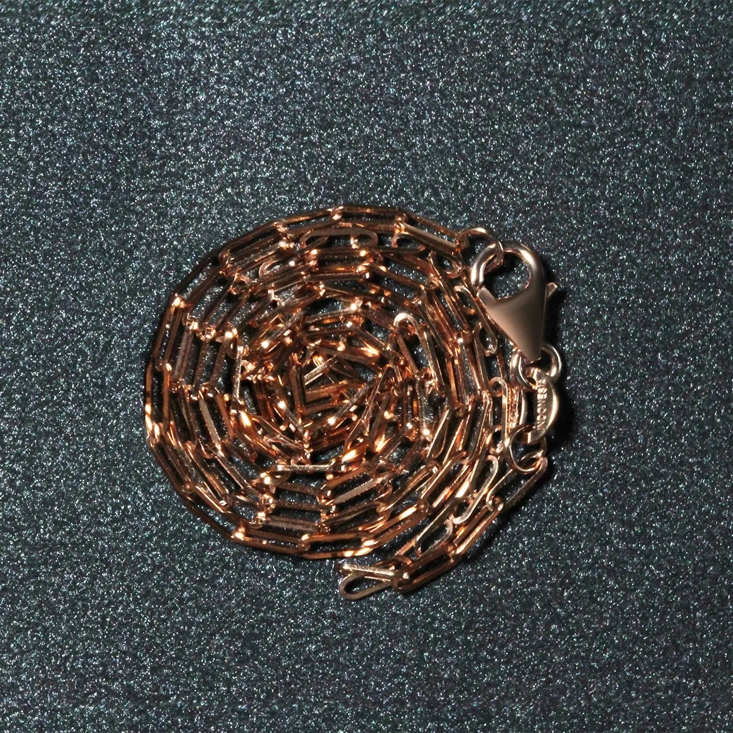 14K Rose Gold Fine Paperclip Chain (1.50 mm) RCJ Chains  CELESTIA LUXE JEWELLERS