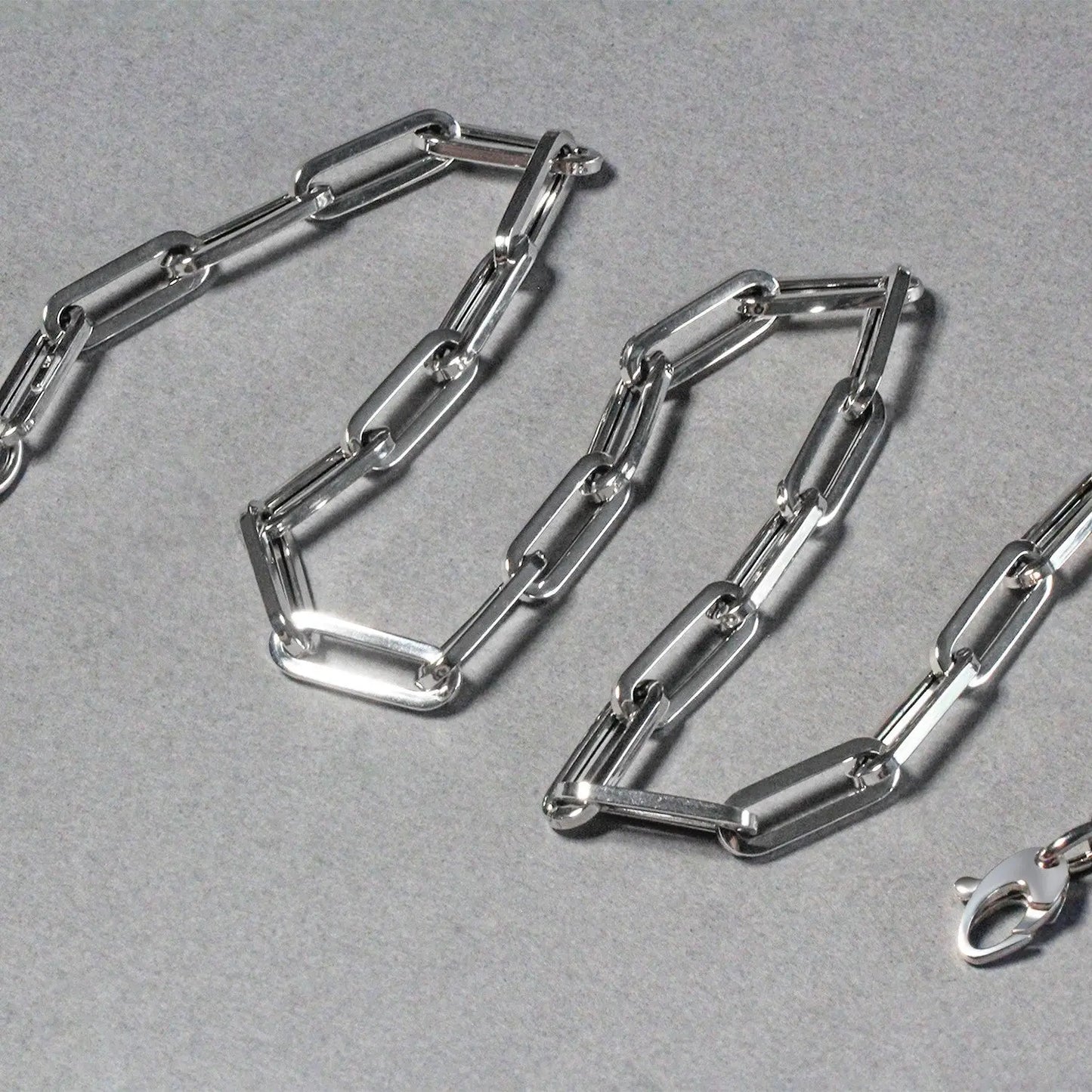 14K White Gold Wide Paperclip Chain (6.10 mm) RCJ Chains  CELESTIA LUXE JEWELLERS