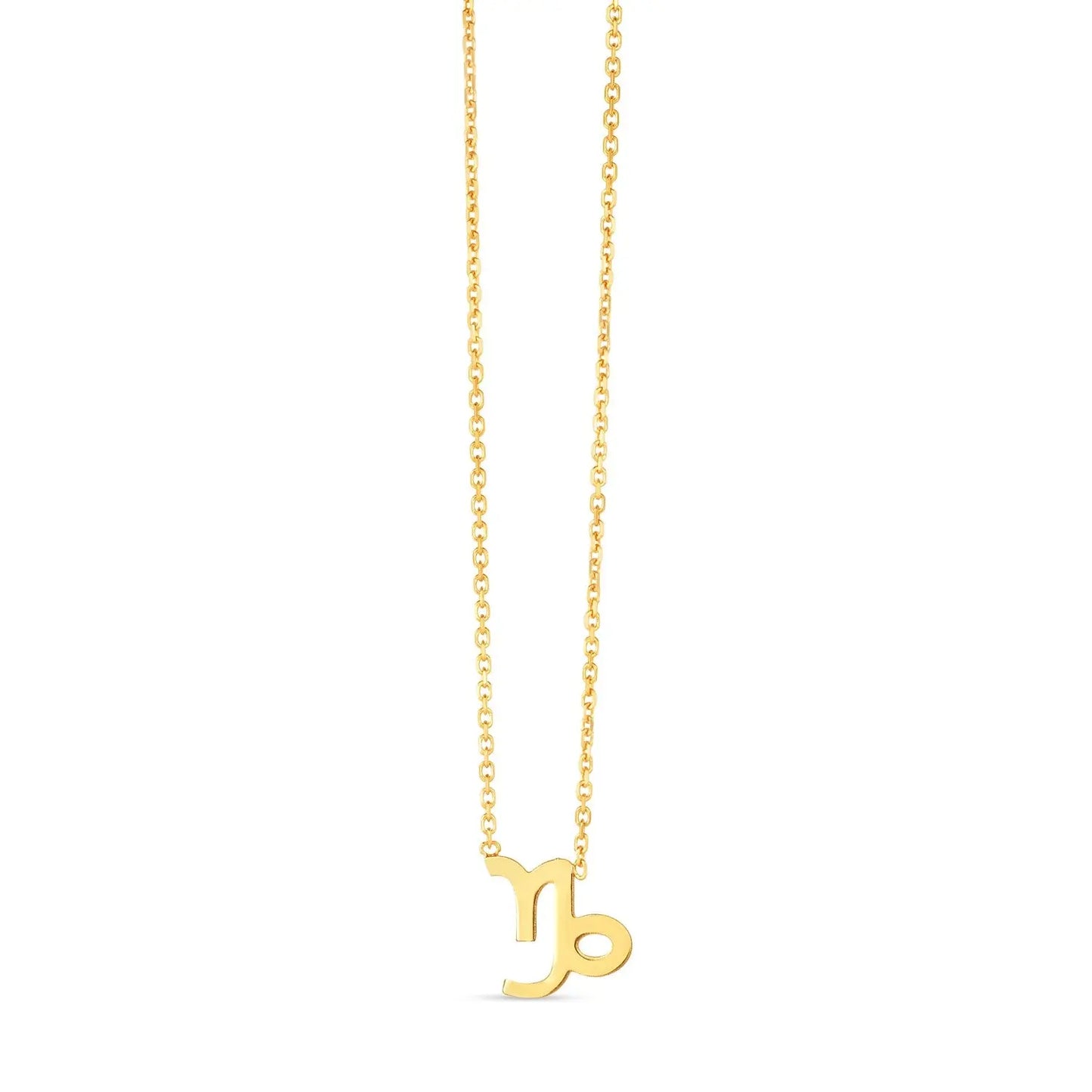 14K Yellow Gold Capricorn Necklace RCJ Necklaces  CELESTIA LUXE JEWELLERS