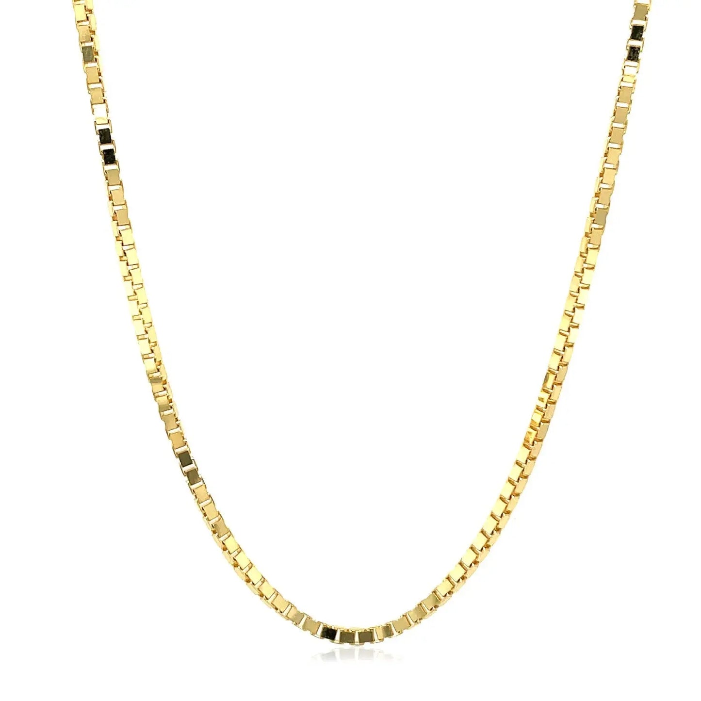 14K Yellow Gold Classic Box Chain (1.7 mm) RCJ Chains  CELESTIA LUXE JEWELLERS