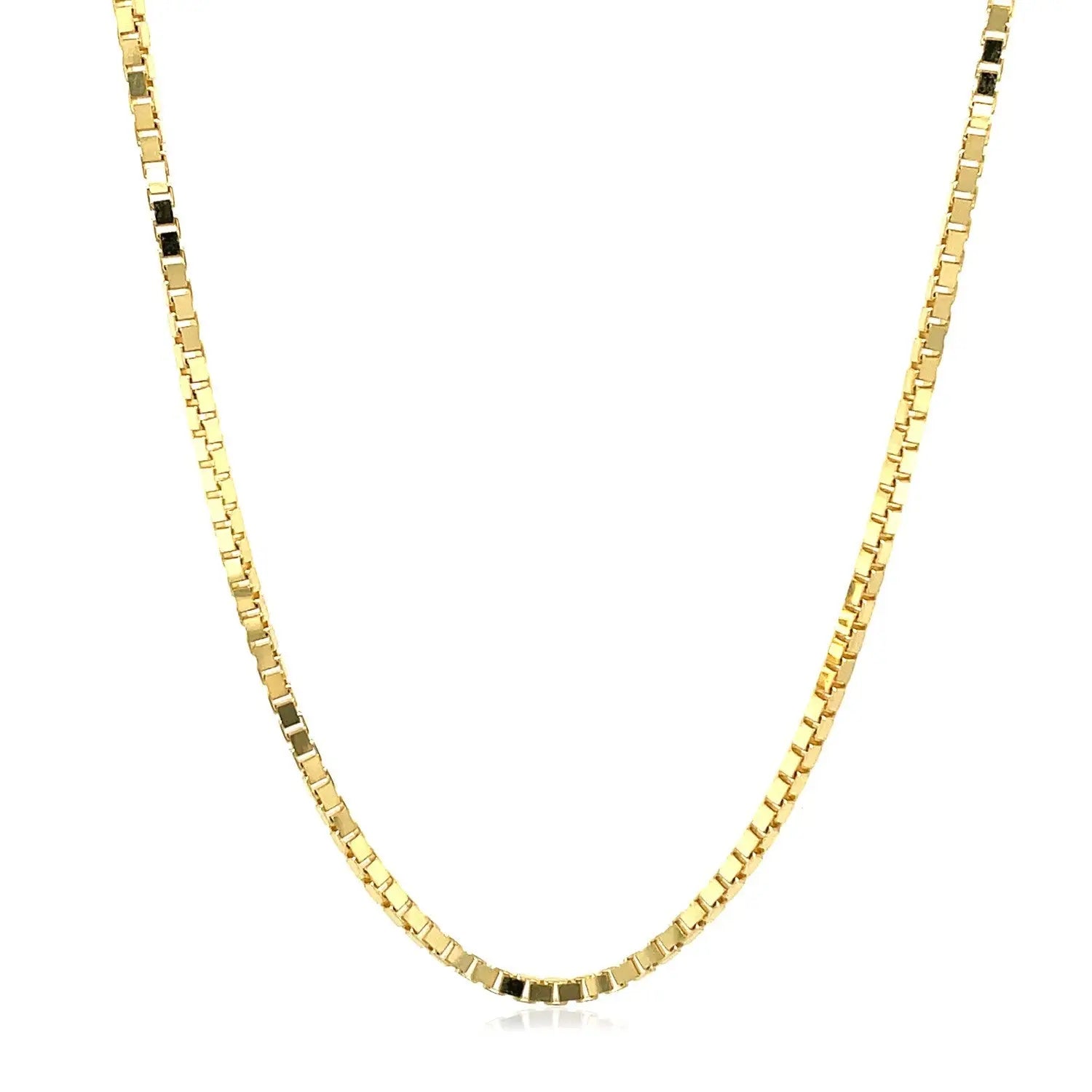 14K Yellow Gold Classic Box Chain (1.7 mm) RCJ Chains  CELESTIA LUXE JEWELLERS